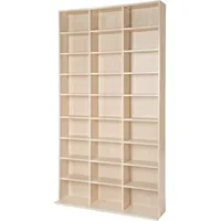 Tectake CD DVD Regal Christel 180 x 102 x 23,5 cm Braun