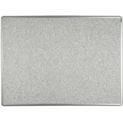 Textil-Pinnwand ekoTAB mit Alurahmen, 900 x 600 mm, grau