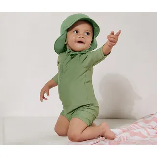 Tchibo - Baby-Sonnenmütze mit UV-Schutzfaktor 80 - Gr. 45-48 - grün