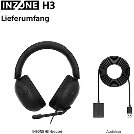 Sony INZONE H3, Over-ear Gaming-Headset Schwarz