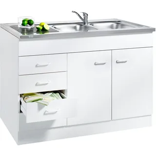 kochstation Spülenschrank »KS-Elster«, Breite 120 cm braun