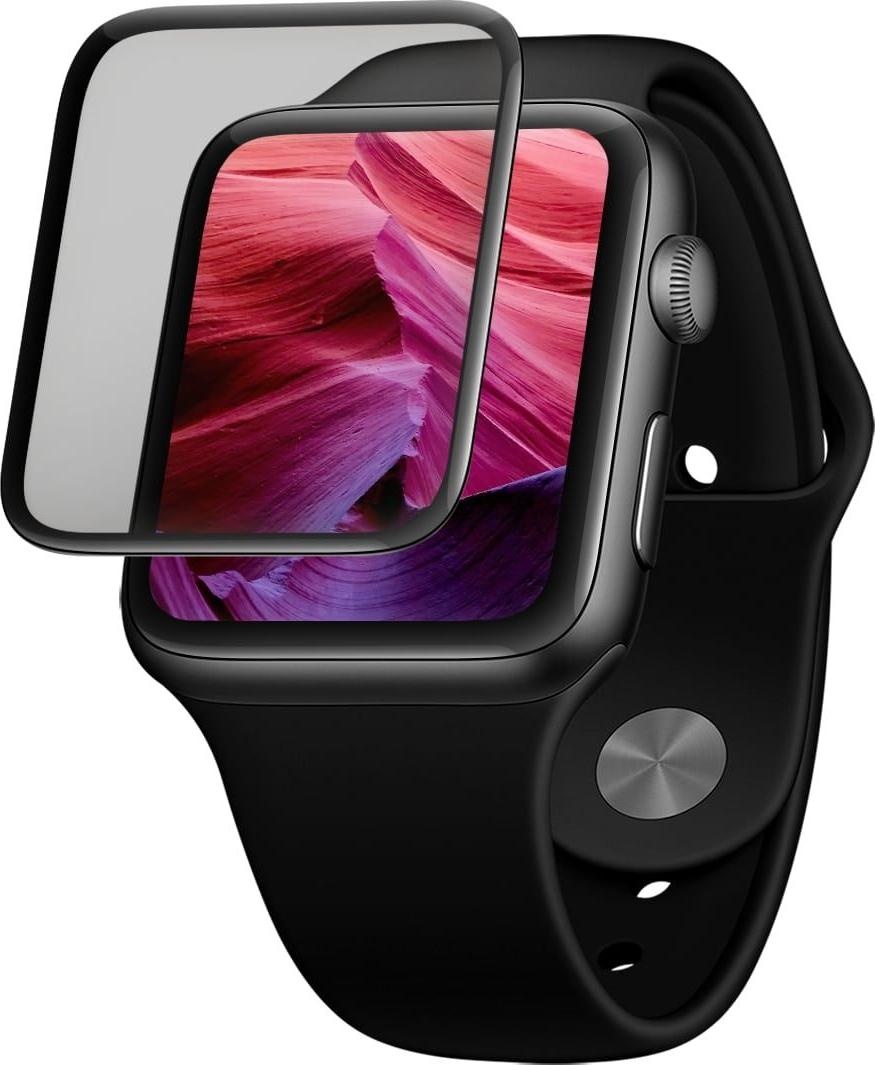 Fixed 3D gehärtetes Glas für Apple Watch 44mm, Sportuhr + Smartwatch Zubehör