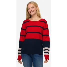 laurasøn Strickpullover Ringelmix Schwarz M