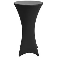Beautissu Stehtischhusse Stella Stretch Schwarz