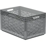 Westfalia Eurobox 60x40x32cm durchbrochen grau 62l - Grau