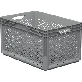 Westfalia Eurobox 60x40x32cm durchbrochen grau 62l - Grau