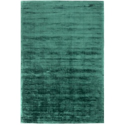 Teppich MORGENLAND "Designer Chester" Teppiche Gr. B/L: 160 cm x 230 cm, 10 mm, 1 St., grün (seegrün) Designerteppiche Viskose