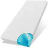 eloneo Gel Topper Matratzenauflage 120 x 200 cm weiß