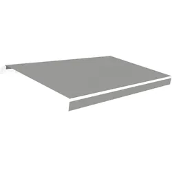 Wasabi - Plane für Markise 4x2,5 Grau Acryl 300 gr/m2 – UV-Schutz – Rollbare Stoff 383x250cm – Ersatz für Terrasse und Garten-Markisen