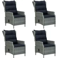 VidaXL 5-tlg. Garten-Essgruppe Hellgrau