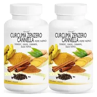 Kurkuma, Ingwer, Zimt und schwarzer Pfeffer Line@ | 360 Tabletten | Zur Reaktivierung von Stoffwechsel und Verdauung | Gewürze mit magischer Wirkung