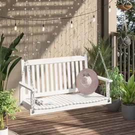 Outsunny Gartenschaukel 117 x 69 x 60 cm Weiß
