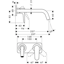 Hansgrohe Citterio M Einhandmischer Brushed Bronze