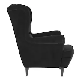 vidaXL Sessel Schwarz Samt