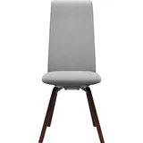 Stressless® Polsterstuhl Laurel, High Back, Größe M, mit schräggestellten Beinen in Walnuss grau
