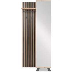 Kompaktgarderobe Medan Holzoptik Artisan-Eiche