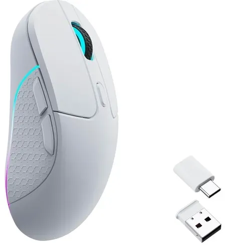 M3 RGB Light 79g Wireless 1K - Gaming Maus (Weiß mit RGB Licht)