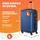 monzana Hartschalen-Trolley 4-Rollen L 60 cm / 2,8 kg blau