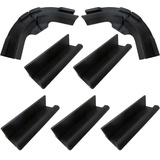 XSPANDER Befestigungsclips-Halter-Set, kompatibel mit Philips Hue Play Gradient Lightstrip, Schwarz, PETG, TV Montage