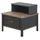 aea Kinderzimmermöbel Kinderzimmer Bett Kinderbett Grau Holz Set 4tlg - Grau
