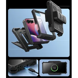 Supcase Galaxy Z Flip 7 Armorbox Case schwarz