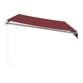 vidaXL Markise Manuell 350 x 250 cm rot