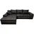 luma-home schönes für dein zuhause Ecksofa Schwarz & 18016