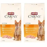 animonda Carny Kitten Huhn (1,75 kg), Kitten Trockenfutter für wachsende Kätzchen, Katzenfutter ohne Getreide und Zucker, Katzentrockenfutter mit 65% Fleisch und tierischen Zutaten (Packung mit 2)