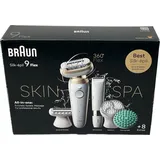 Braun Silk-épil 9 Flex SkinSpa 9-481 3D Wet & Dry weiß/gold