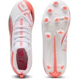 Puma Ultra 5 Match FG/AG Fußballschuhe Kinder 01 white/black/glowing red 33