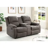 Atlantic Home Collection Couch Federkern 2-Sitzer Grau