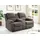 Atlantic Home Collection Couch Federkern 2-Sitzer Grau