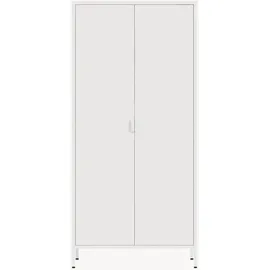 [en.casa] Kleiderschrank Esteli 80 x 170 x 45 cm Weiß