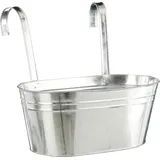 Mica decorations Topf Joey Eisen 13,5 x 30 x 17 cm grau