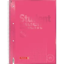Brunnen Collegeblock Premium Student Colour Code | A4, Lineatur 26, 80 Blatt, tulip