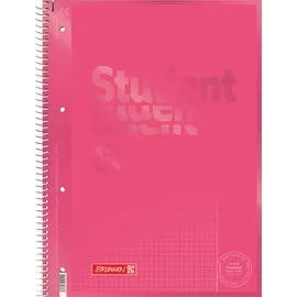 Brunnen Collegeblock Premium Student Colour Code | A4, Lineatur 26, 80 Blatt, tulip