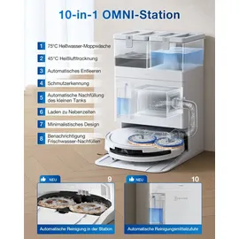 Ecovacs DEEBOT T50 PRO Omni Weiß