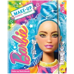 Lisciani 12938 - Barbie Sketch Book Make Up Goal
