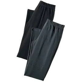 VIVANCE ACTIVE Caprihose Damen 1x schwarz, 1x anthrazit meliert Gr.44/46