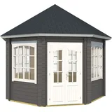 Lasita Maja Jamaica (Set, Inklusive Fussbodenbretter zum verlegen), BxT: 389,4x389,4 cm, Fichtenholz