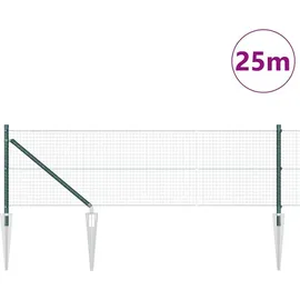 vidaXL Maschendrahtzaun 0,5 x 25 m Grün/Stahl