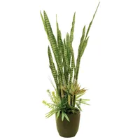 Europalms Sukkulenten-Mix, Kunstpflanze,