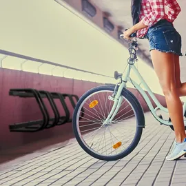 Relaxdays Fahrradständer für 5 Fahrräder Anthrazit