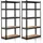 Arebos 2er Set Schwerlastregal 180 x 90 x 40 cm 875 kg 5 MDF-Platten | Schwarz