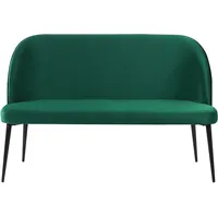Beliani 2-Sitzer Samtstoff dunkelgrün
