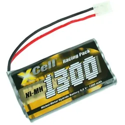XCell RC-Pack 9,6V / 1300mAh - L4x2 Tamiya-Stecker Zelle AA