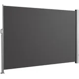 Floordirekt Seitenmarkise 200 x 400 cm grau Polyester