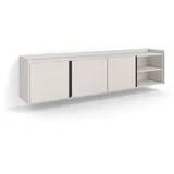 SKRAUT HOME Lowboard 207x50x35 cm Beige Holzwerkstoff