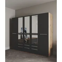 Priess Barcelona 230 x 193 x 54 cm schwarz