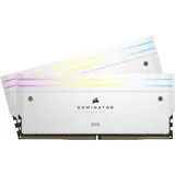 Corsair Dominator Titanium RGB DDR5 RAM 96GB (2x48GB) Bis zu 6400MHz CL32 Intel XMP 3.0 Desktop-Arbeitsspeicher – Weiß (CMP96GX5M2B6400C32W)